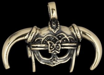 Kette Berzerkers Helm aus Bronze 