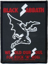 kleiner Aufnäher Black Sabbath We sold our Soul for Rock'n Roll 