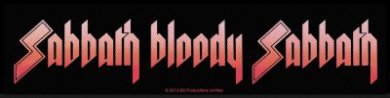 kleiner Aufnäher Black Sabbath Sabath bloody Sabbath Stripe 