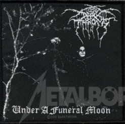 kleiner Aufnäher Dark Throne Under a Funeral Moon 