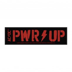 kleiner Aufnäher AC/DC Power up Stripe ( rot ) 