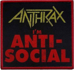 kleiner Aufnäher Anthrax Antisocial 