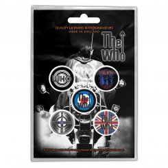 Button Set The Who Classic Logos 