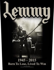 Rückenaufnäher Motörhead Lemmy 1945-2015 