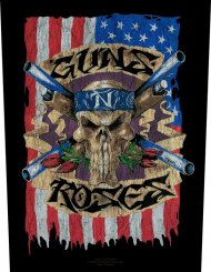 Rückenaufnäher Guns 'n' Roses Skull Flag 