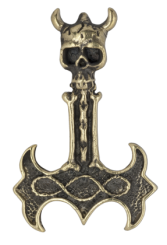 Kette Waraxe with Skull ( Bronze ) 