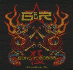 kleiner Aufnäher Guns 'n' Roses China Dragon 