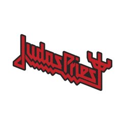 kleiner Aufnäher Judas Priest Cut out Logo 