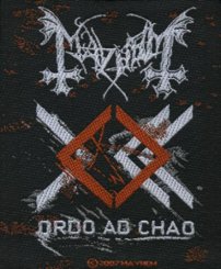 kleiner Aufnäher Mayhem Ordo ad chao 