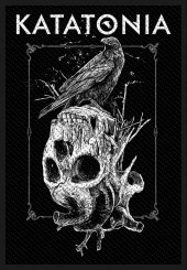 kleiner Aufnäher Katatonia Crow Skull 