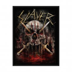 kleiner Aufnäher Slayer Skull & Swords 